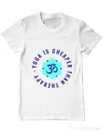Tricou ADLER barbat Yoga is cheaper Alb