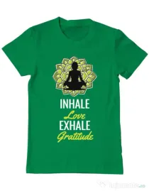 Tricou ADLER barbat Inhale love Verde mediu