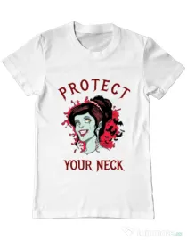 Tricou ADLER barbat Protect your neck Alb