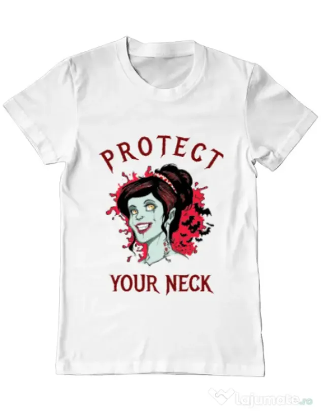 Tricou ADLER barbat Protect your neck Alb