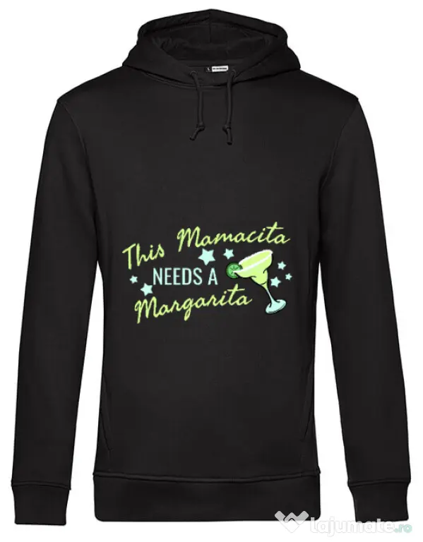 Hoodie barbat cu gluga Mamacita Negru