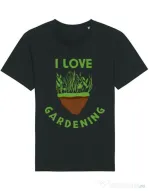 Tricou STANLEY STELLA barbat I love gardening Negru