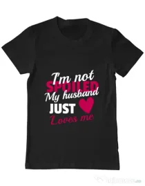 Tricou ADLER barbat I’m not spoiled Negru