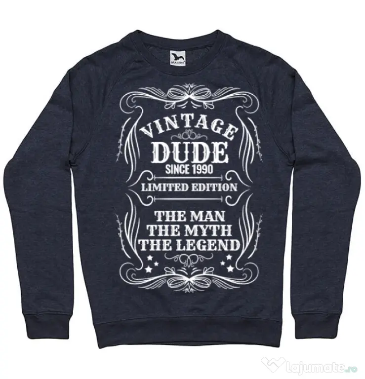 Bluza ADLER barbat Vintage dude Denim inchis