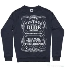 Bluza ADLER barbat Vintage dude Denim inchis