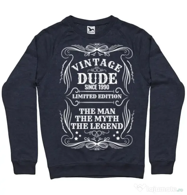 Bluza ADLER barbat Vintage dude Denim inchis
