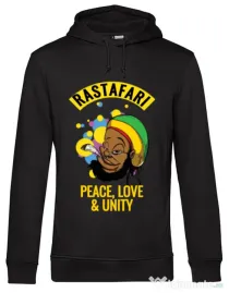 Hoodie barbat cu gluga Rastafari Negru