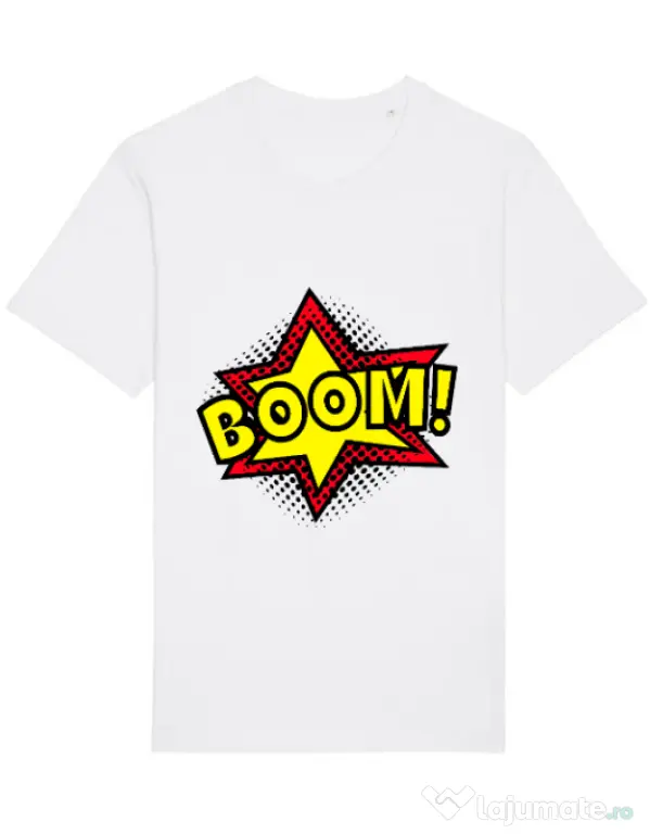 Tricou STANLEY STELLA barbat Boom! Alb