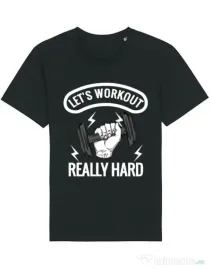 Tricou STANLEY STELLA barbat Let’s workout Negru