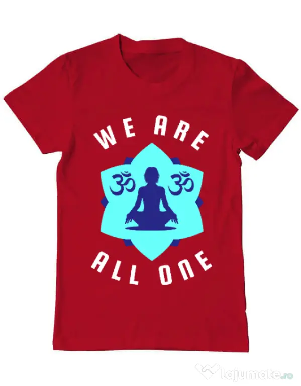 Tricou ADLER barbat We are all one Rosu
