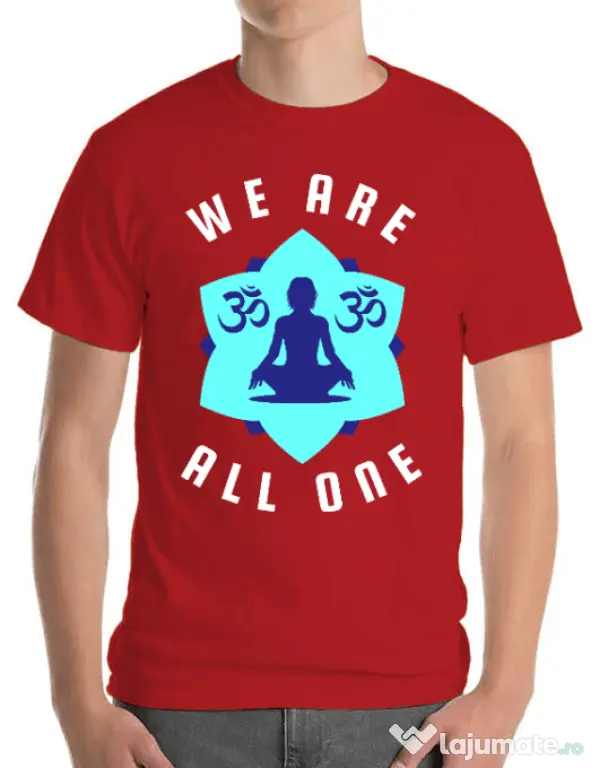 Tricou ADLER barbat We are all one Rosu