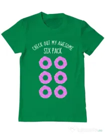 Tricou ADLER barbat Awesome sixpack Verde mediu