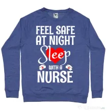 Bluza ADLER barbat Feel safe at night Albastru melanj