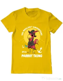 Tricou ADLER barbat It’s a parrot thing Galben