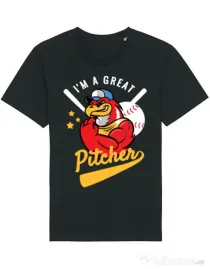 Tricou STANLEY STELLA barbat Great pitcher Negru