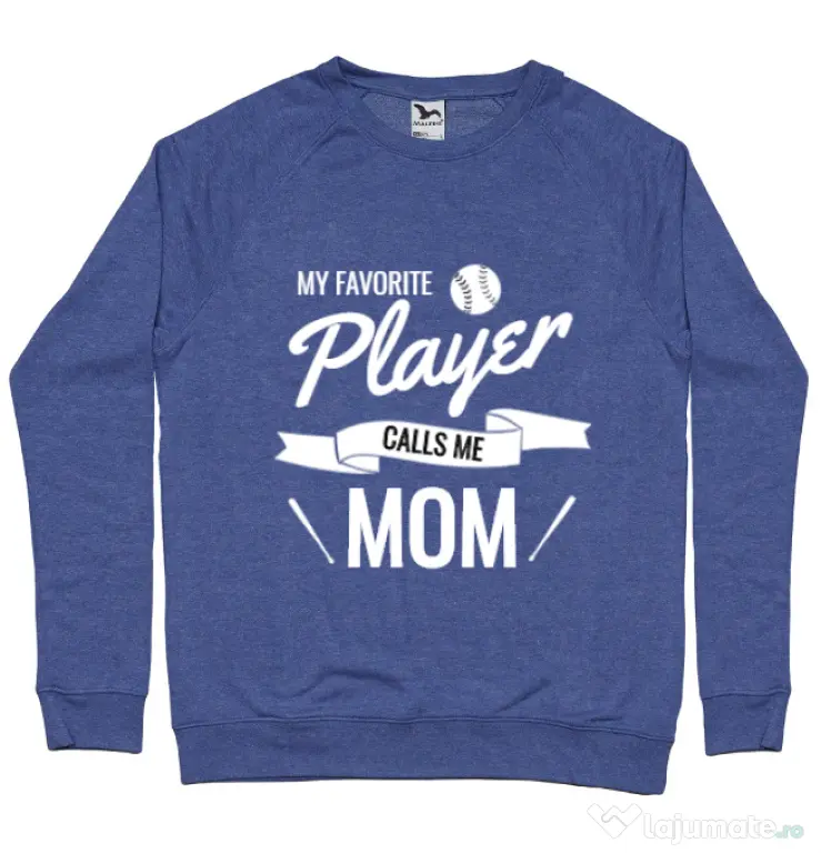 Bluza ADLER barbat My favorite player Albastru melanj