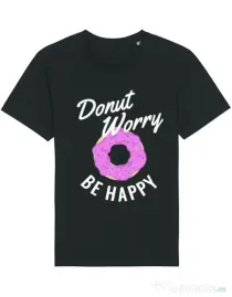 Tricou STANLEY STELLA barbat Be happy Negru