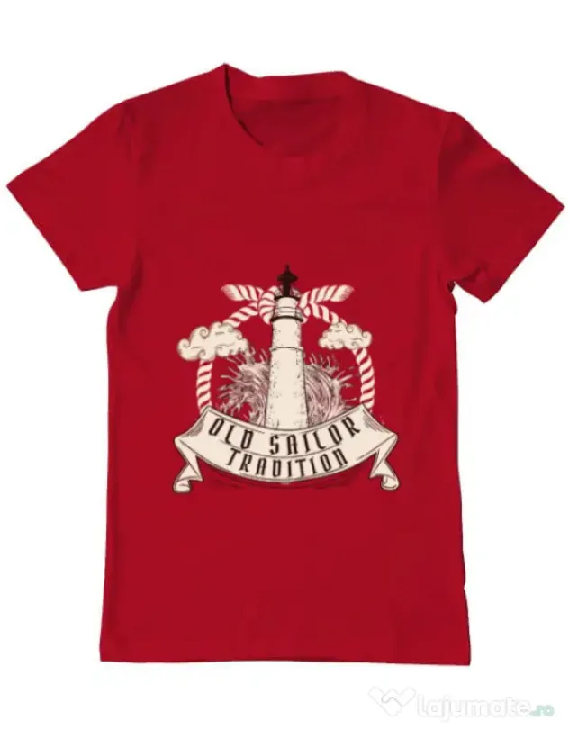 Tricou ADLER barbat Tradition Rosu