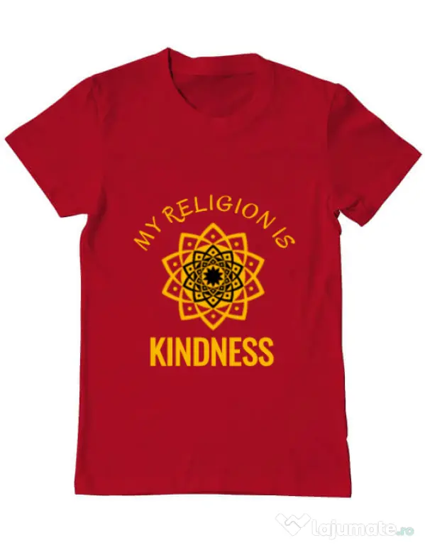 Tricou ADLER barbat Kindness Rosu