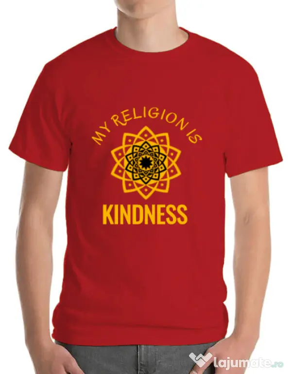 Tricou ADLER barbat Kindness Rosu