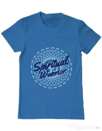Tricou ADLER barbat Spiritual warrior Albastru azuriu
