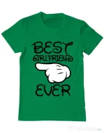 Tricou ADLER barbat Best girlfriend ever Verde mediu