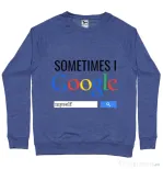 Bluza ADLER barbat I google myself Albastru melanj