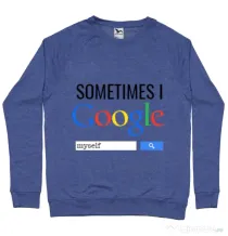 Bluza ADLER barbat I google myself Albastru melanj