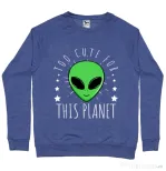 Bluza ADLER barbat Too cute Albastru melanj
