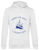 Hoodie barbat cu gluga Need an arc? Alb