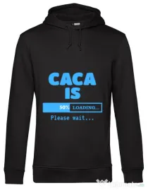 Hoodie barbat cu gluga Caca is loading Negru