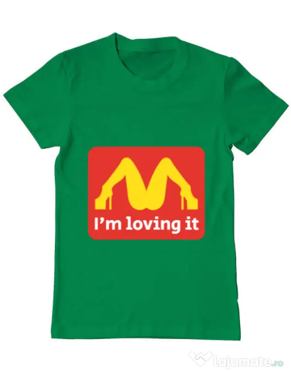 Tricou ADLER barbat I'm loving it Verde mediu