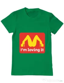 Tricou ADLER barbat I'm loving it Verde mediu