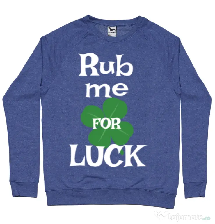 Bluza ADLER barbat Rub me for luck Albastru melanj