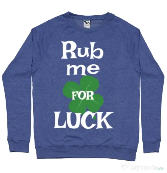 Bluza ADLER barbat Rub me for luck Albastru melanj
