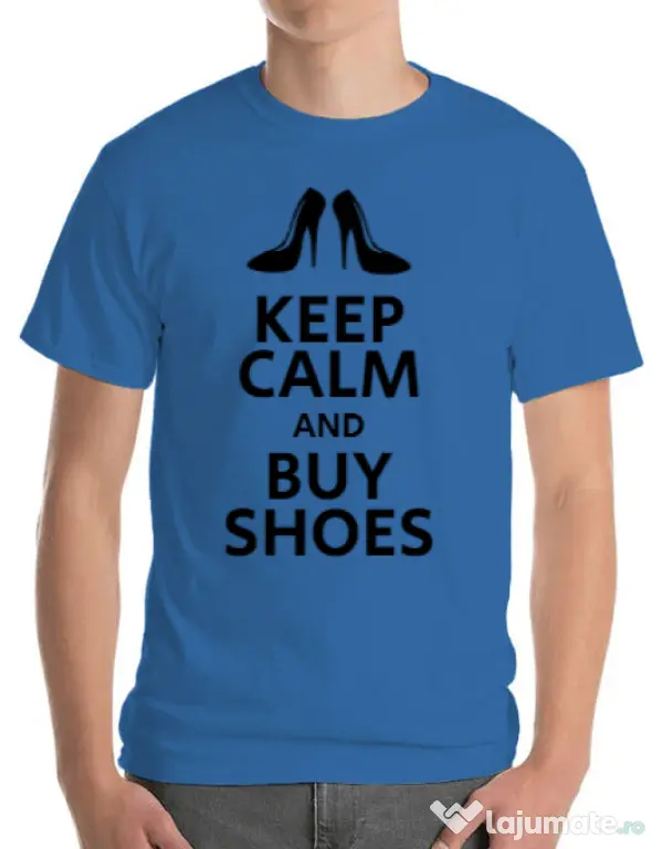 Tricou ADLER barbat Buy shoes Albastru azuriu