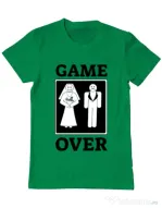 Tricou ADLER barbat Game over Verde mediu