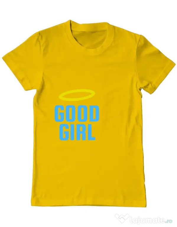 Tricou ADLER barbat Good girl Galben