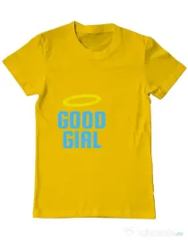 Tricou ADLER barbat Good girl Galben