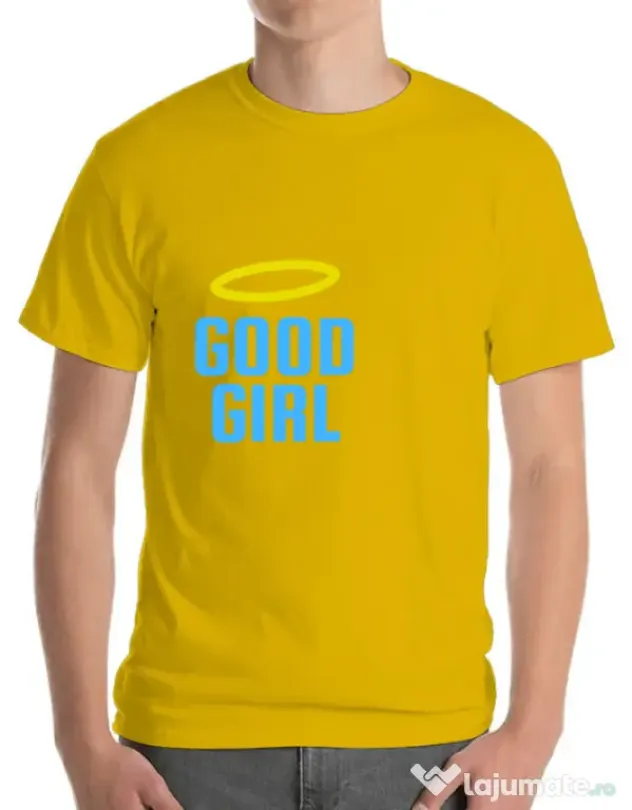 Tricou ADLER barbat Good girl Galben