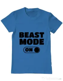 Tricou ADLER barbat Beast mode Albastru azuriu