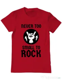 Tricou ADLER barbat Never too small to rock Rosu