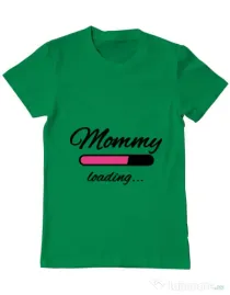 Tricou ADLER barbat Mommy loading Verde mediu