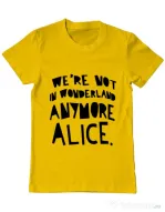 Tricou ADLER barbat Not in wonderland Galben
