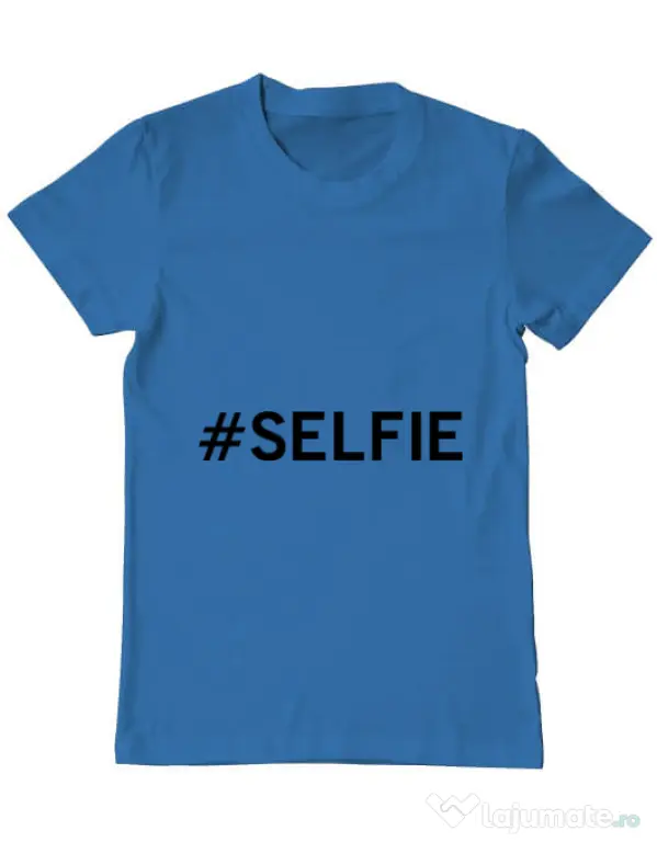 Tricou ADLER barbat Selfie Albastru azuriu