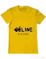Tricou ADLER barbat Line up bitches Galben