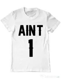 Tricou ADLER barbat Ain t one Alb