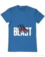 Tricou ADLER barbat Beast Albastru azuriu