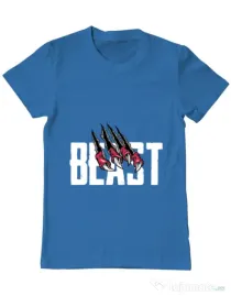 Tricou ADLER barbat Beast Albastru azuriu