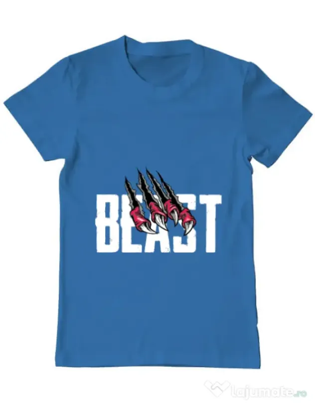 Tricou ADLER barbat Beast Albastru azuriu